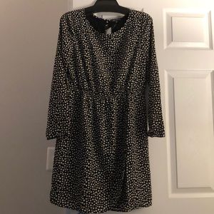 J. Crew Heart Print Elastic Waist Dress